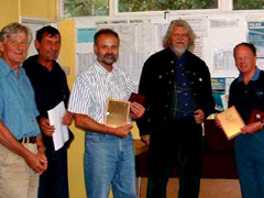 Lord Bath presenting prizes